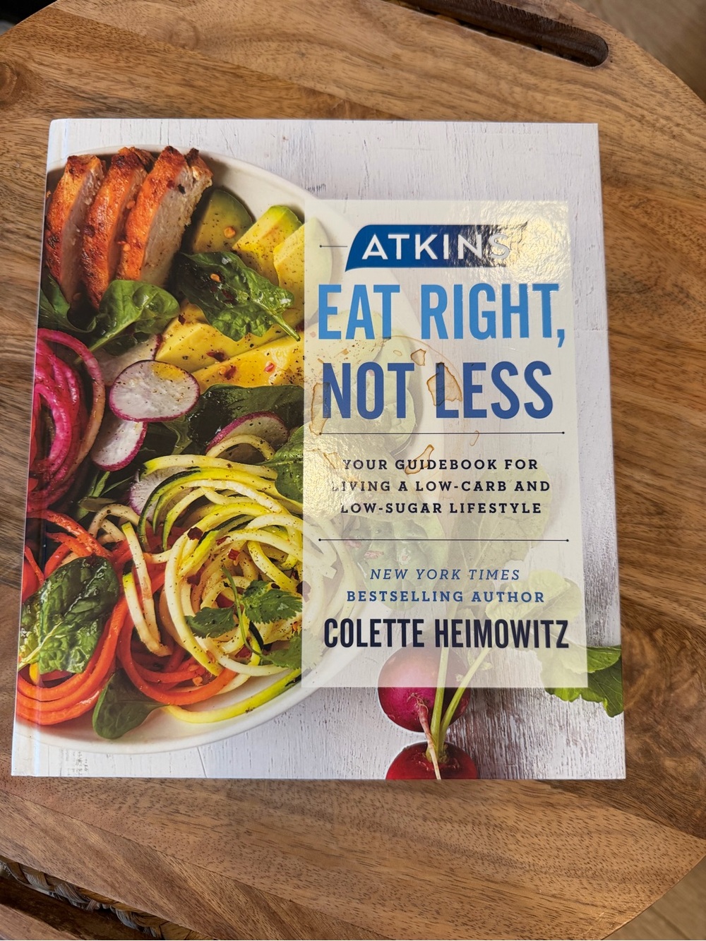 Eat Right, Not Less Cookbook by Colette Heimowitz - White & Multicolor Cover